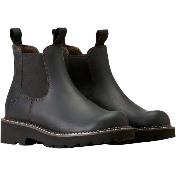 2025 Ariat Fatbaby Chelsea Western Boot 10046894 - Black Deertan